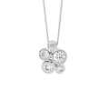 Bezel Cluster Necklace